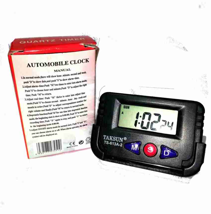 ATTRACTIVE India Plastic Digital LCD Table Desk Calendar Timer Stopwatch  Dashboard Office Desk Stopwatch Digital Alarm