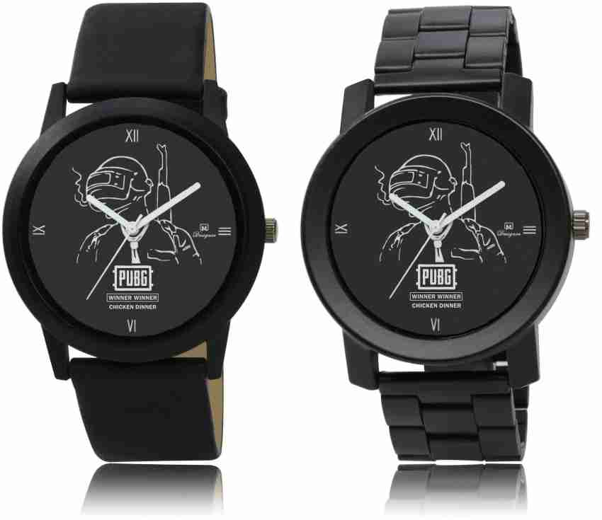 OM DESIGNER Analog Watch For Men Buy OM DESIGNER Analog Watch For Men PUBG Analog Black Dial Leather Steel Mens Boys Watch Mi Akk47 Online at Best Prices