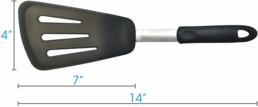 Flexible Silicone Spatula, Omelet Turner, 600F Heat Resistant, Small Size