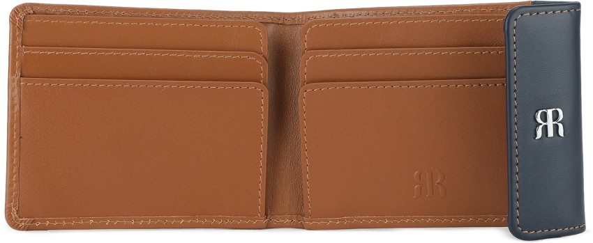 Buy Raymond Blue Leather Bi-Fold Wallet for Men at Best Price