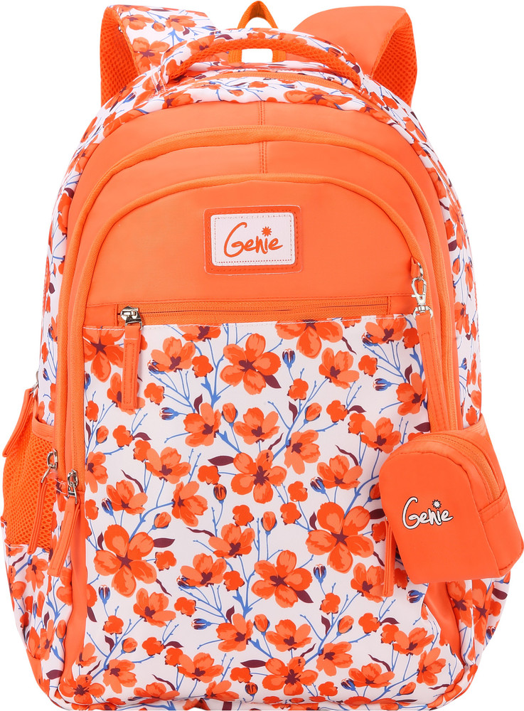 Orange colour school new arrivals bag
