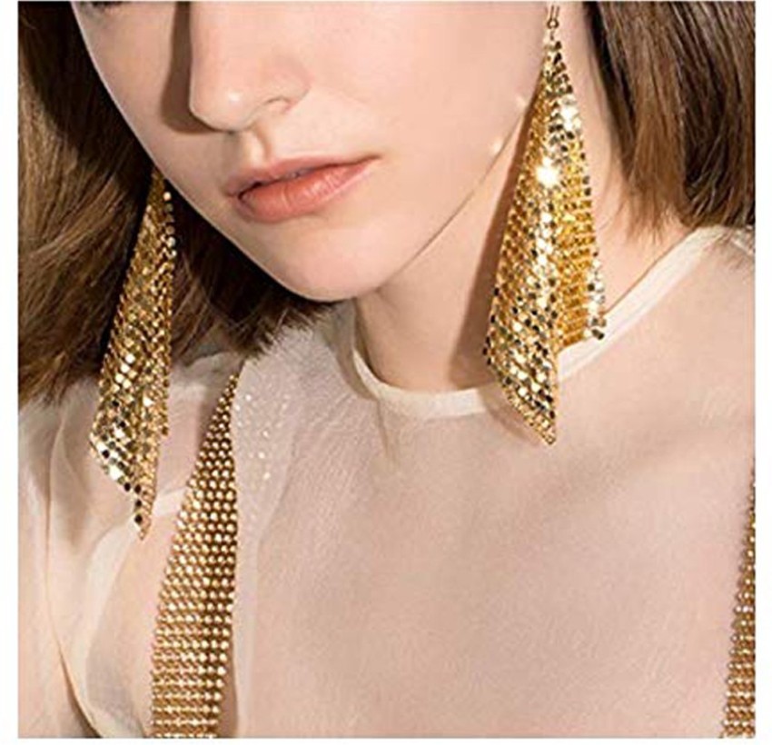 Fope 18k Prima Mesh Chain Drop Earrings