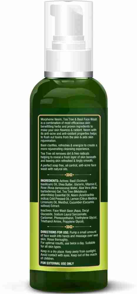 Morpheme Remedies Neem Tea Tree Basil For Oil Control Anti