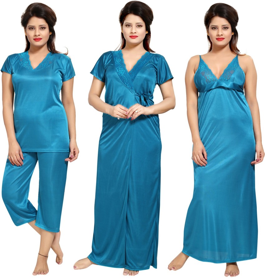 satin nighty flipkart