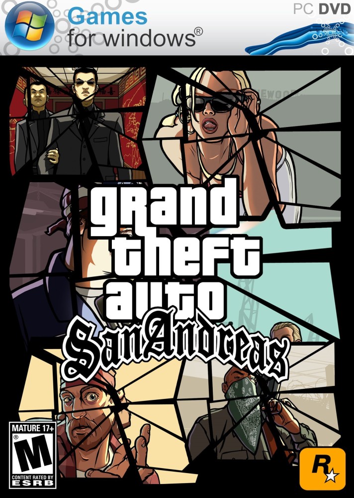 Grand Theft Auto: San Andreas + GTA + Free Spiderman (3 PC Discs