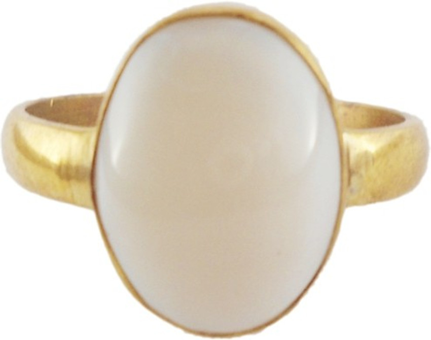 SPRIGEMS Tula Rashi RingOpal 3.25 Ratti Stone Natural Energized Certified Bronze Opal Ring