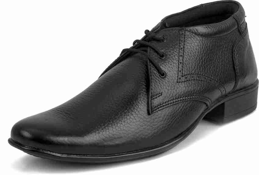 PERFECT FORMAL SHOES HIGH NECK 100 GENUINE LEATHER FOR MAN BLACK Derby For Men Buy PERFECT FORMAL SHOES HIGH NECK 100 GENUINE LEATHER FOR MAN BLACK Derby For Men Online at