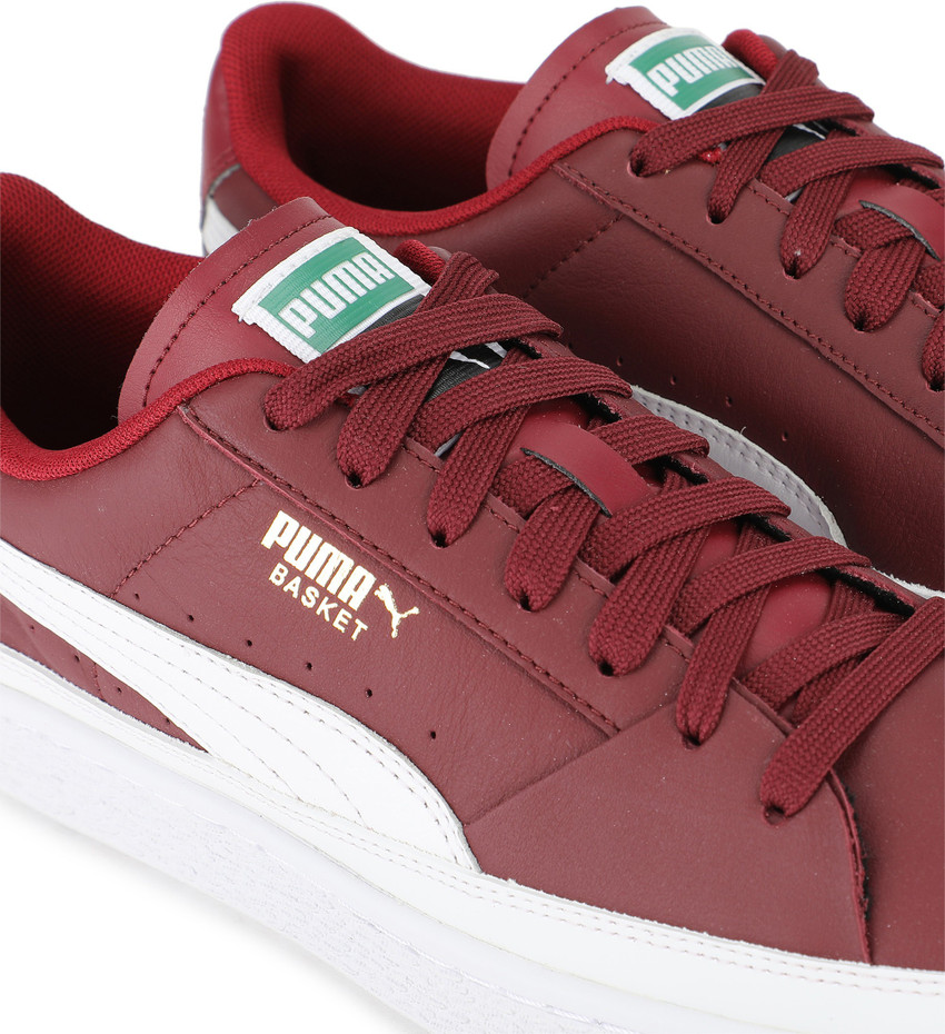 Puma basket best sale burgundy