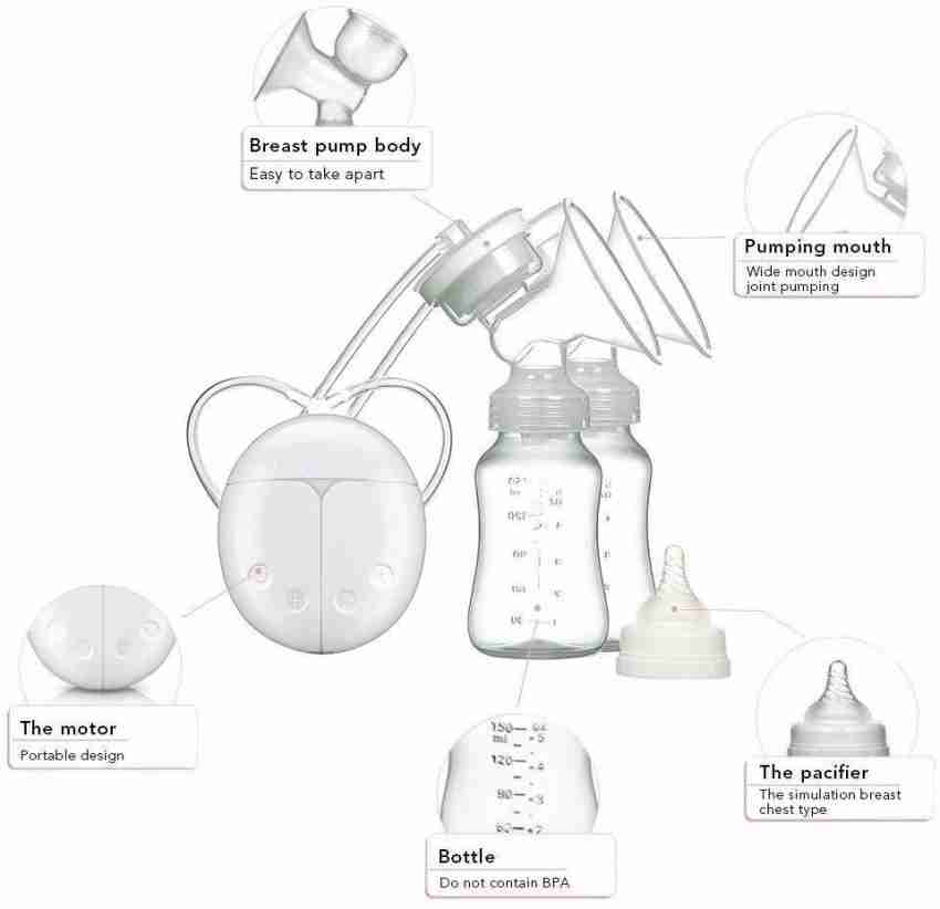 LuvLap Adore Double Electric Breast Pump, with 2 Phase Pumping