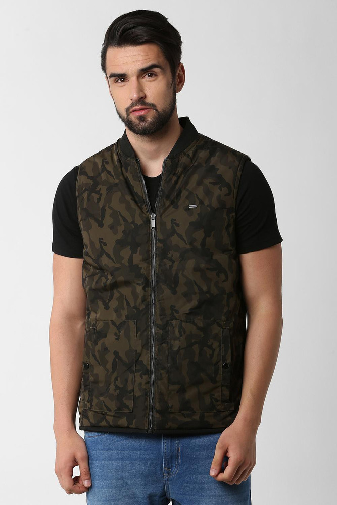 PETER ENGLAND Sleeveless Printed Men Jacket