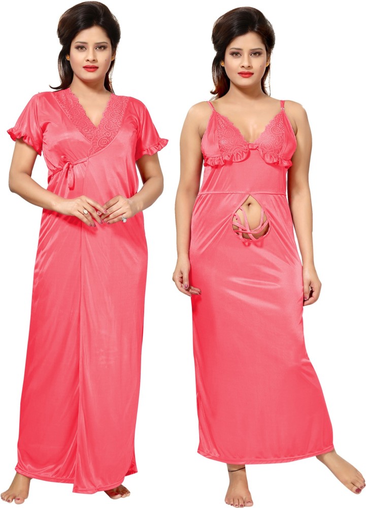 Be You Women Nighty with Robe - Buy Be You Women Nighty with Robe Online at  Best Prices in India