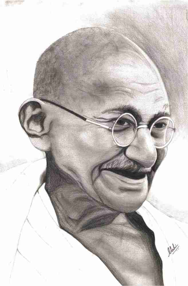 Mahatma gandhi online easy drawing