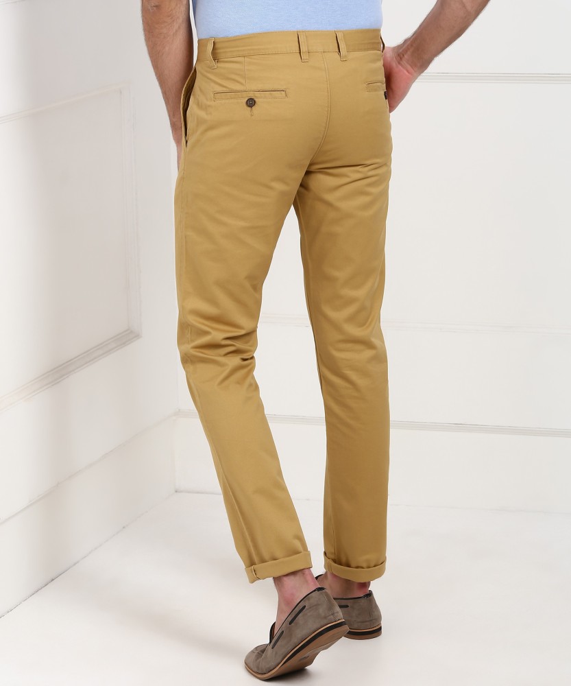 Buy Sport Olive Brown Chrysler Fit Casual Trousers online  Looksgudin