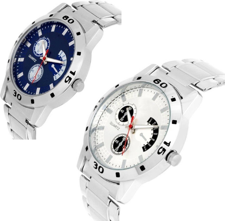 Aeonar Combo of two stainless steel chain watch Analog Watch For