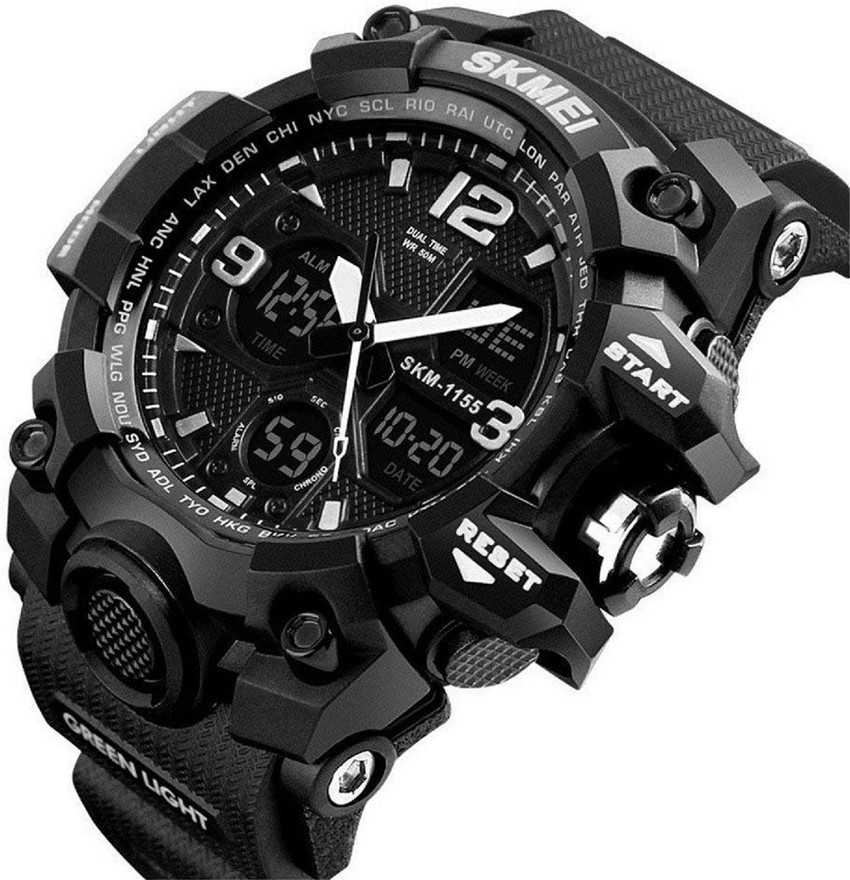 SKMEI 1155 Analog Digital Watch For Men Buy SKMEI 1155 Analog Digital Watch For Men More Sporty Online at Best Prices in India Flipkart