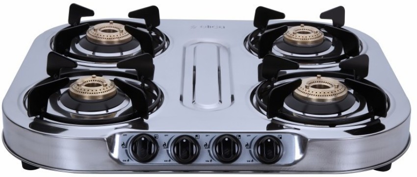 Elica gas stove on sale stainless steel