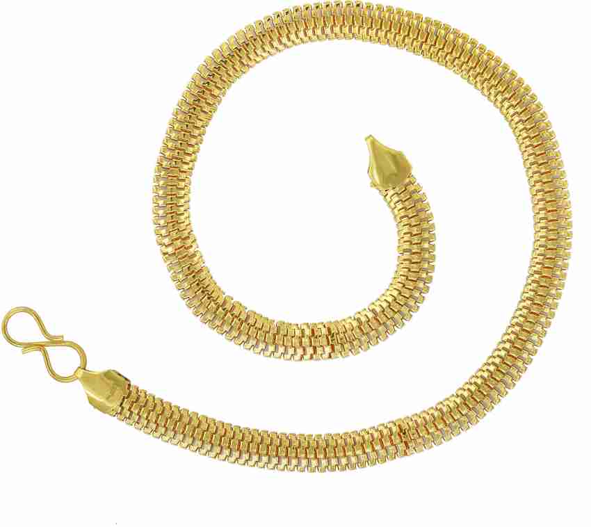 RN 24KT Gold Plated 1 Micron Brass 7mm thick 30gm, 22Inch long