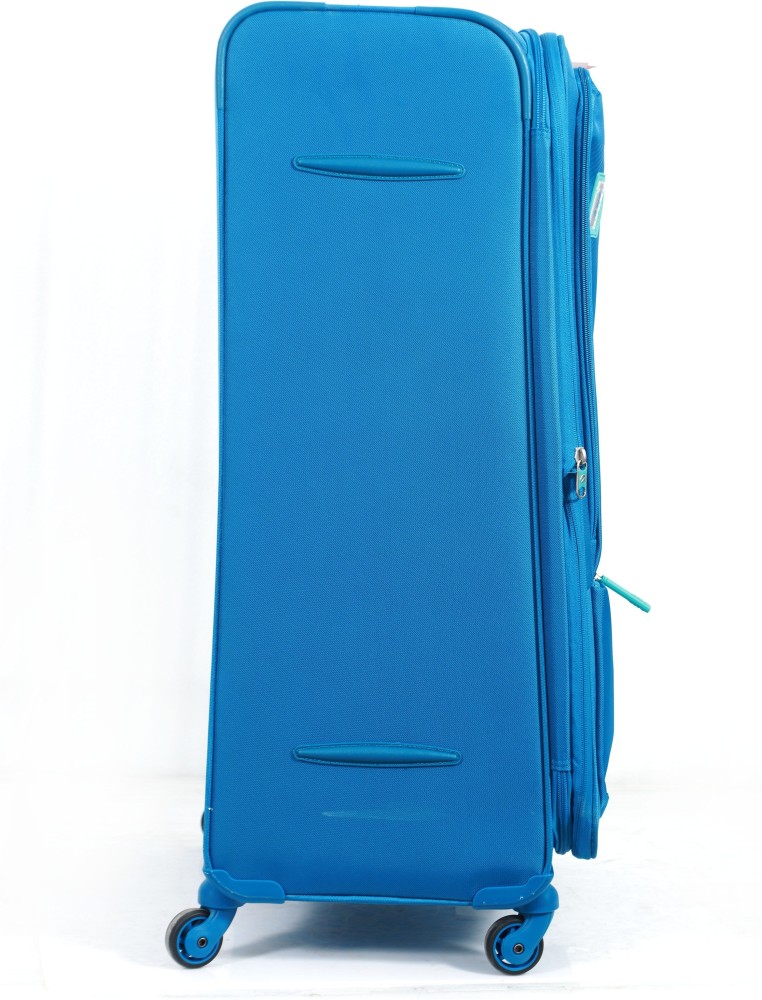 VIP LARGE SIZE 4W POLYCARBONATE TROLLEY BAG 75 CM Check-in Suitcase - 32  inch BLUE - Price in India