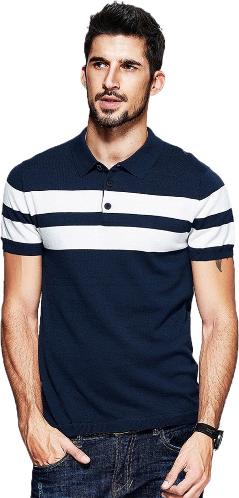 fanideaz Colorblock Men Polo Neck Blue T Shirt Buy fanideaz Colorblock Men Polo Neck Blue T Shirt Online at Best Prices in India Flipkart