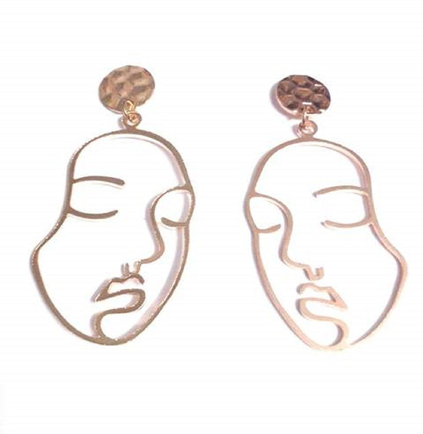 Face earrings original online