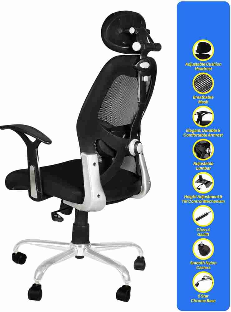 Savya home apex apollo chrome base high back engineered plastic frame hotsell office chair