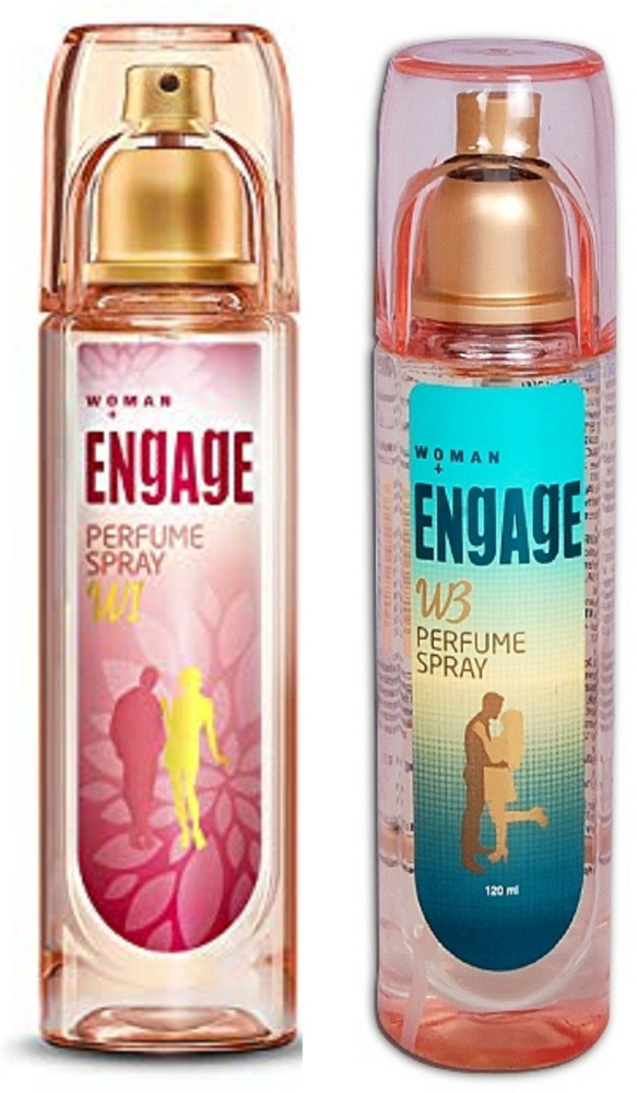 Engage W1 and W3 Perfume Spray For Women 120ml Each Pack of 2 Perfume 240 ml
