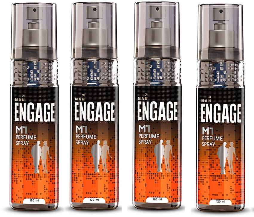 Buy Engage M1 Perfume Spray For Men 120ml Each Pack of 4 Perfume