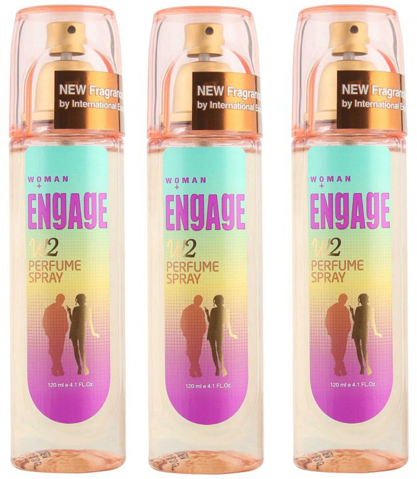 Buy Engage W2 Perfume Spray For Women 120ml Each Pack of 3