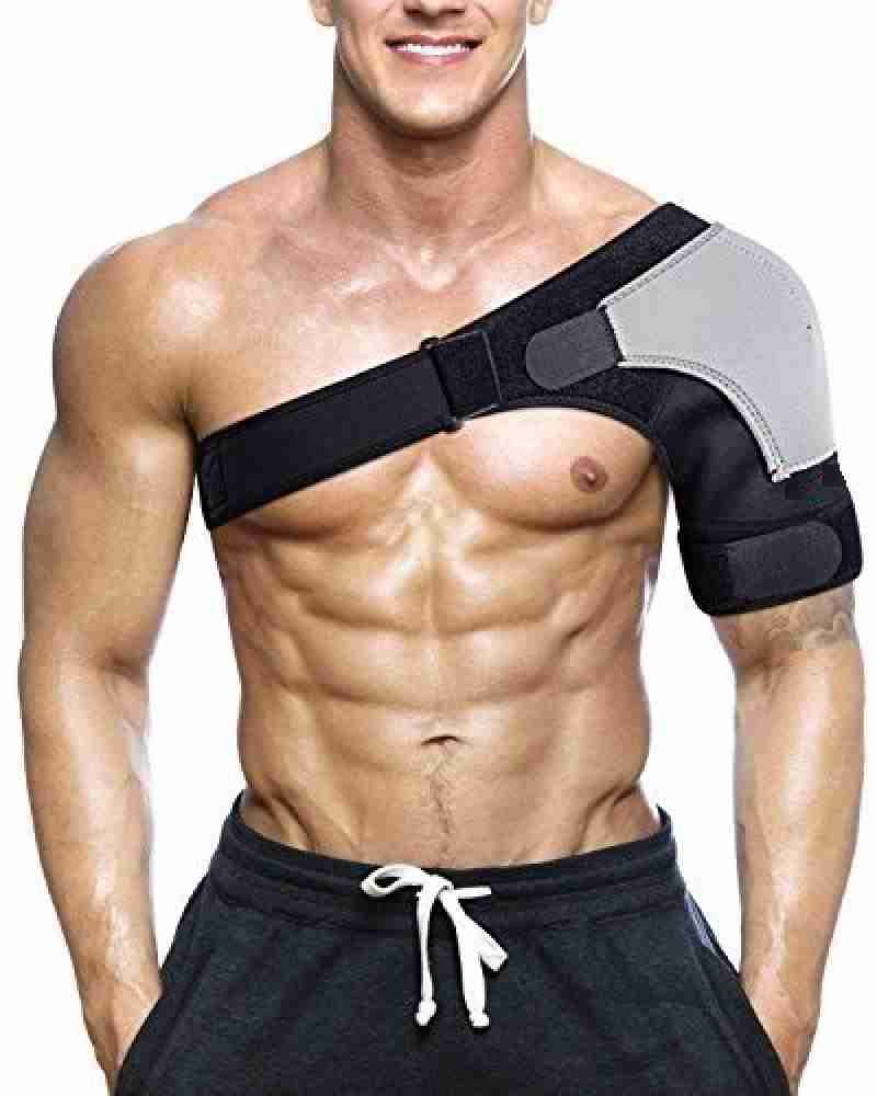 Generic 1PC Black Exercise Shoulder Brace With Pressure Pad
