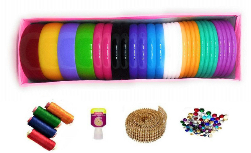 vahvaa silk thread bangles making kit bangles size 2.6 silk