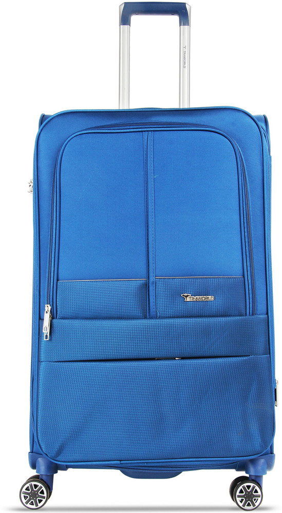 Traworld Rio Check in Suitcase 28 inch Blue Price in India