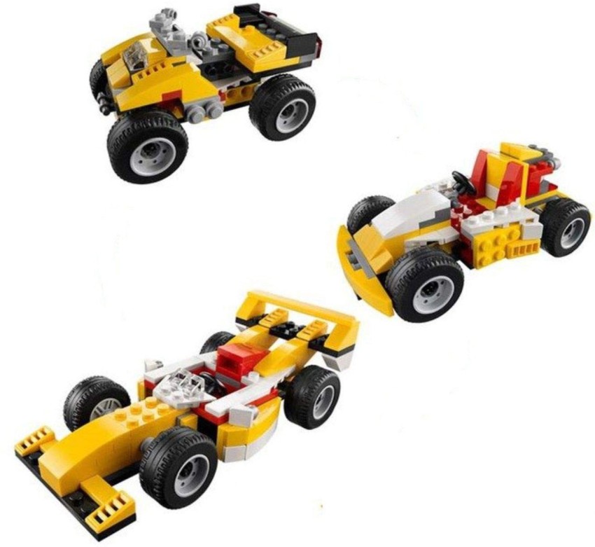 RVM Toys 121 Pcs Architect Series 3 in 1 Racing Car Lego Compatible Building Blocks Learning Bricks Toy 121 Pcs Architect Series 3 in 1 Racing Car Lego Compatible Building Blocks