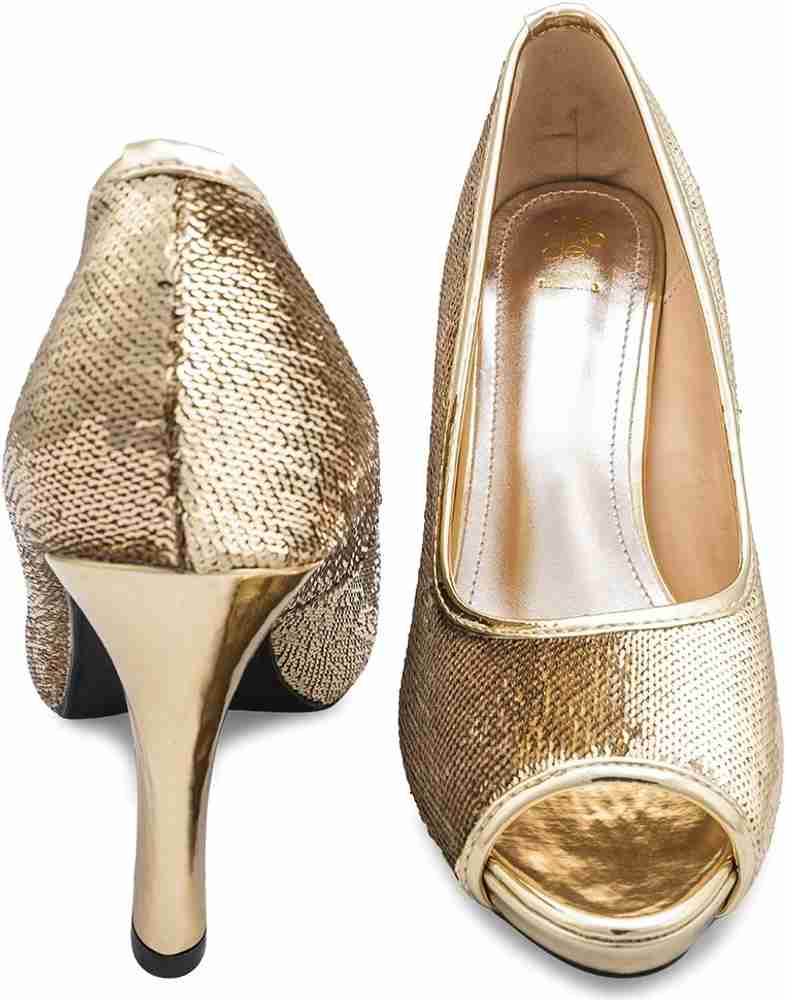 Tresmode golden heels on sale