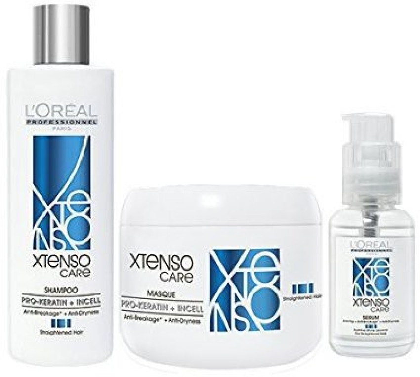 L'Oréal Paris Professionnel Paris Combo of XTenso Care Pro-Keratin and Incell  Shampoo 250ml, Masque 196g and Serum 50ml - Price in India, Buy L'Oréal  Paris Professionnel Paris Combo of XTenso Care Pro-Keratin