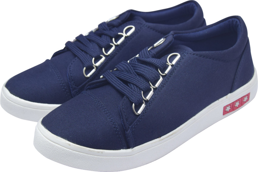 Shoe Storm Casual shoes womens with lace navy blue partywear