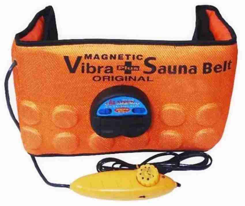 Sunshine 3 in 1 Magnetic Vibra-Sauna Slimming Fabric Belt To Reduce Extra  Fat (Orange)