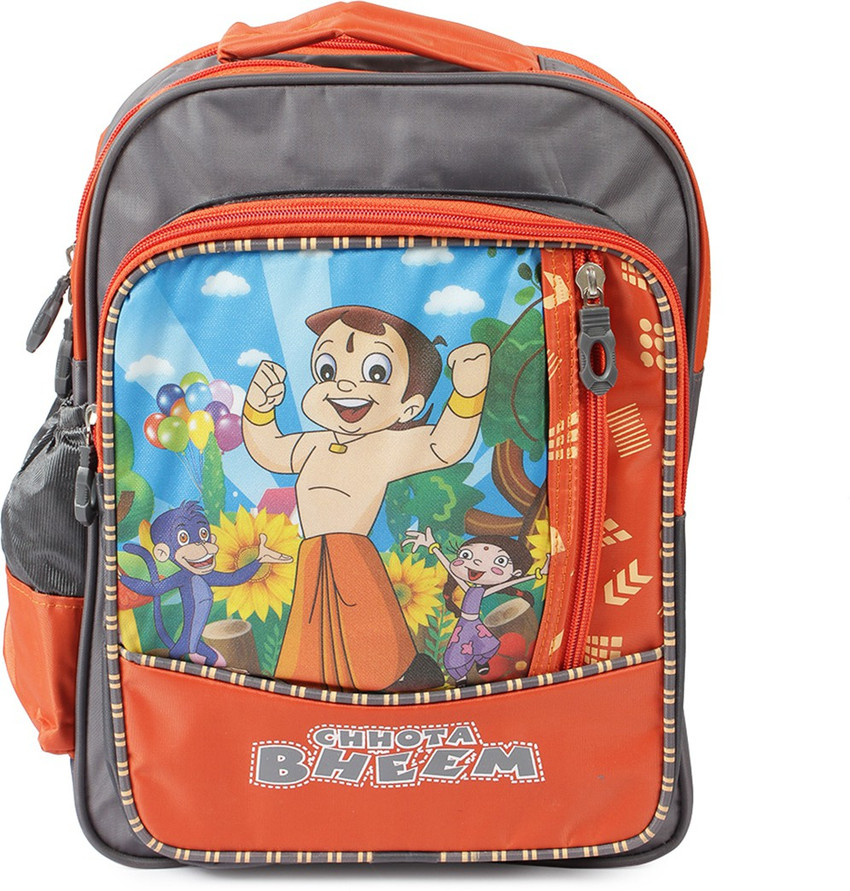 F09 Chhota Bheem School Bag boys girls Orange 8 Flipkart