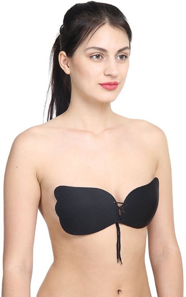 JOATEAY Strapless Backless Bra for Big Busted Women Sticky Invisible  Underwire Bra Push Up Padded(Black,A) at  Women's Clothing store