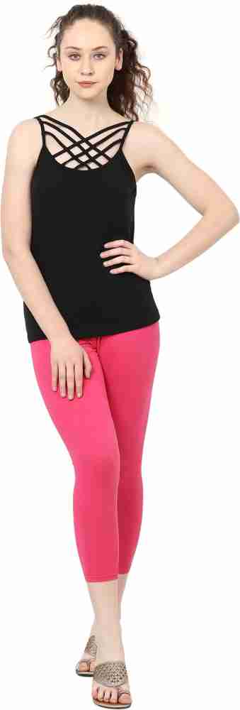 Corefab Super Soft Cotton Ankle Length Leggings For Women And