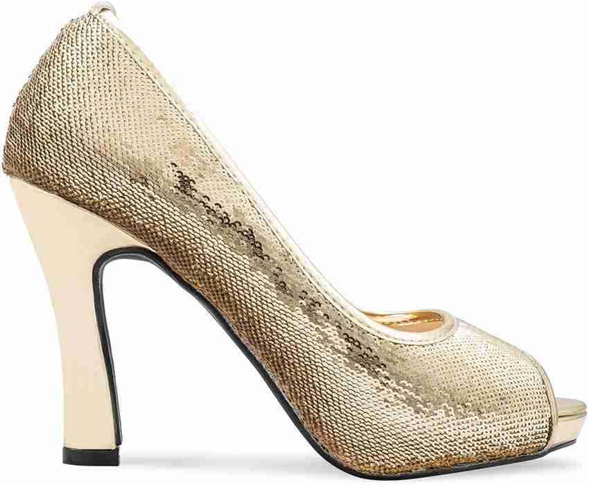 Tresmode golden heels hot sale