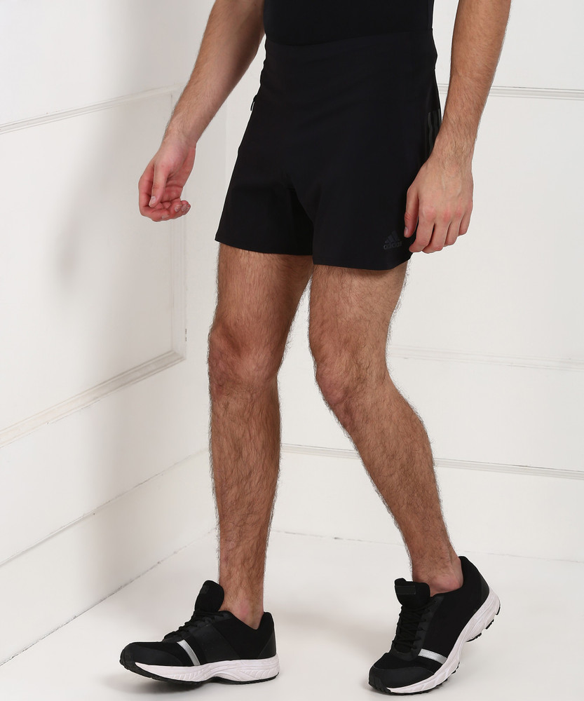 ADIDAS Solid Men Black Running Shorts Buy ADIDAS Solid Men Black