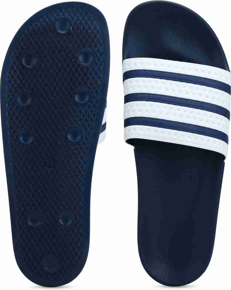 Adilette blue white deals