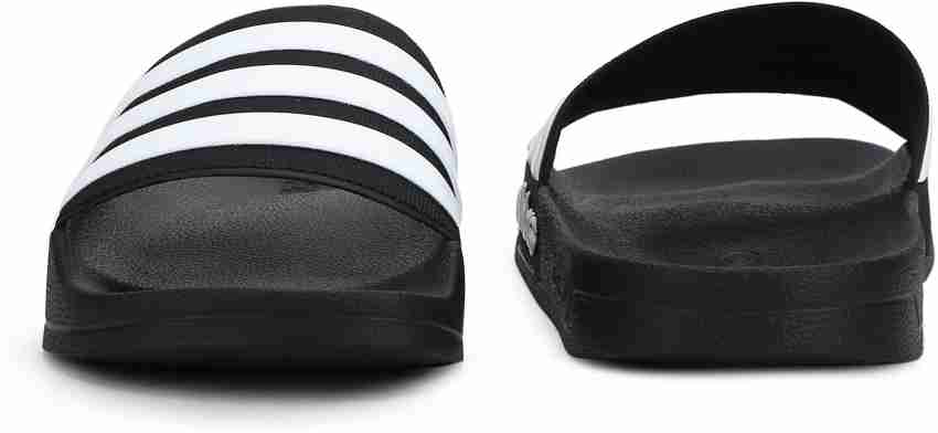 Black adidas best sale slides cloudfoam