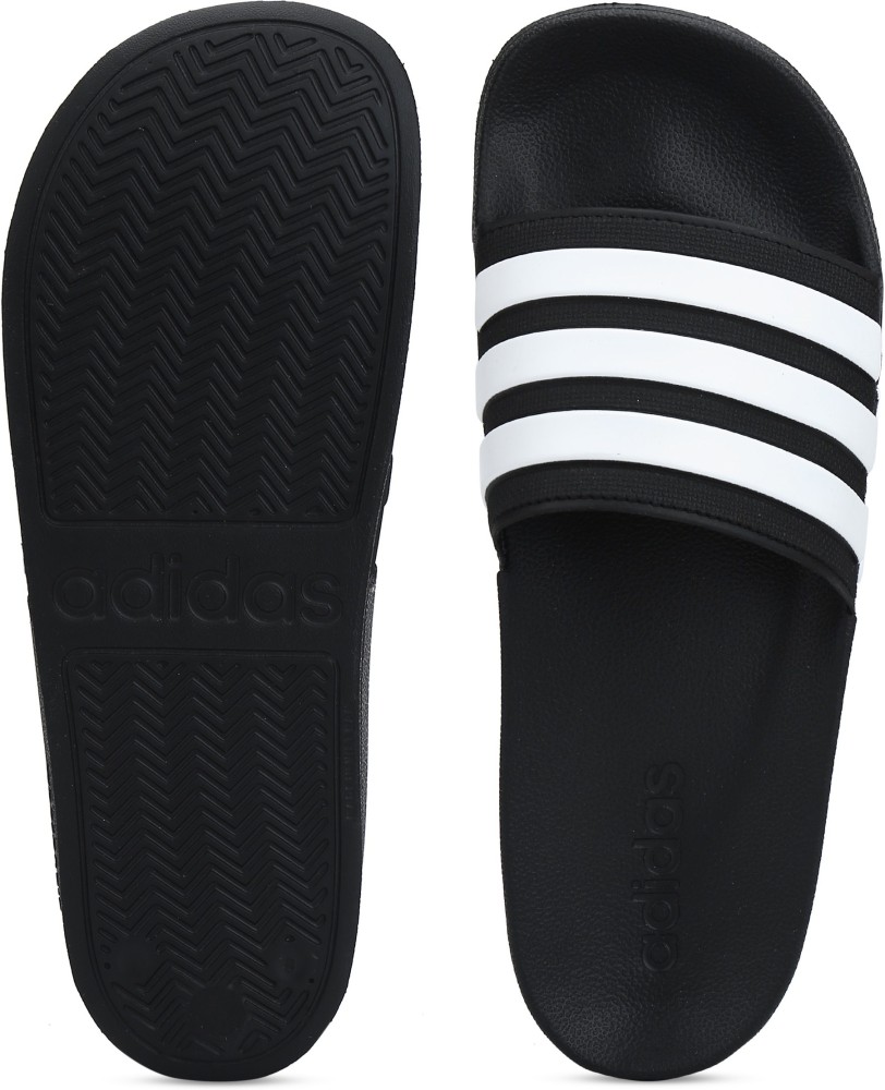 Black adidas 2025 slides cloudfoam