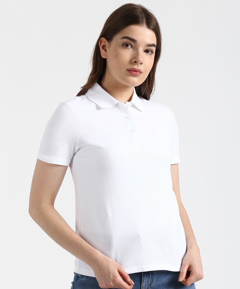 Marks and spencer 2024 white polo shirt