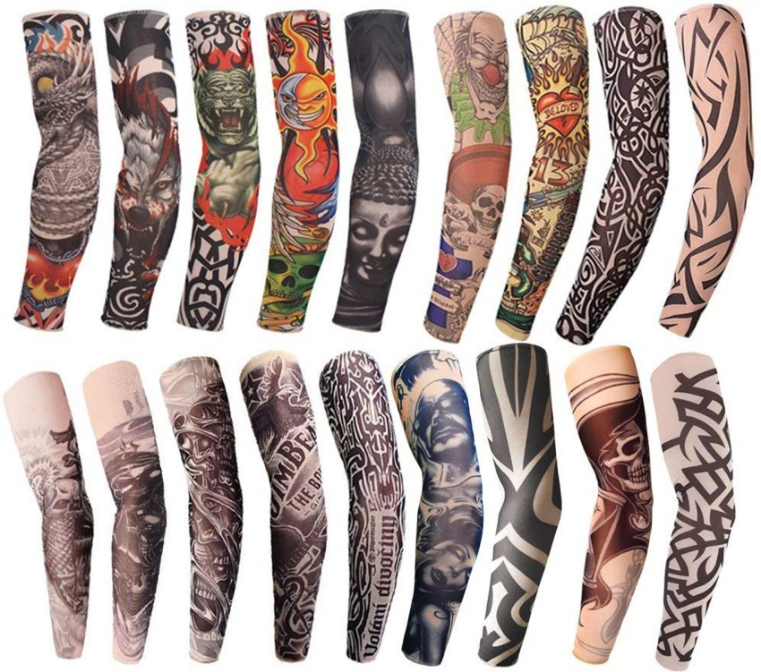 Arm Sleeves Unisex New Elastic Tattoo Sleeve Designs Body Arm Stockings  Tattoos for Cool Men  Women