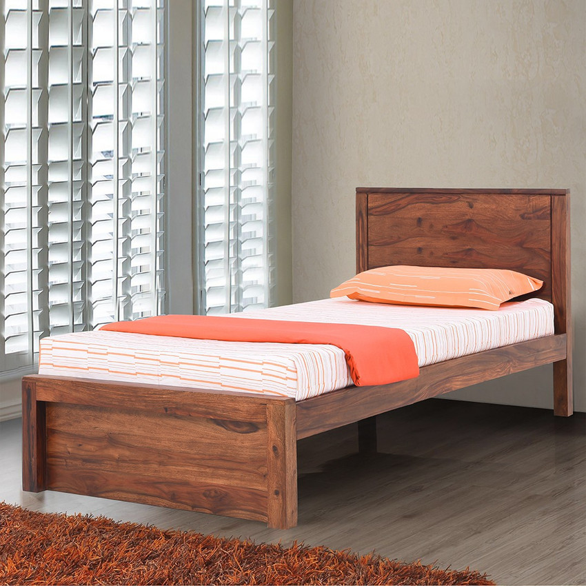 RoyalOak Sheesham Wood Solid Wood Single Bed Price in India Buy