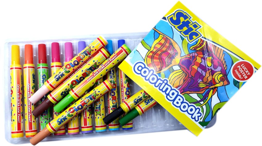 Stic Jumbo Colour Sketch Pens Pack of 24 Colours  Topperskit