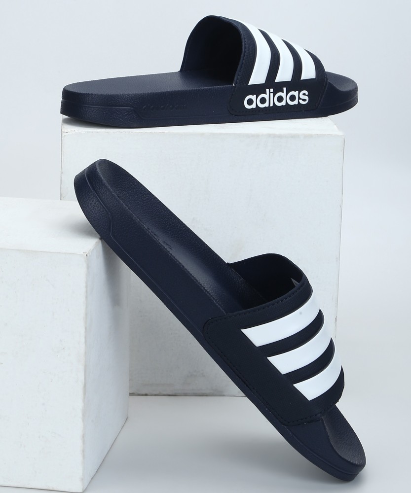 Adidas cloudfoam slides online mens