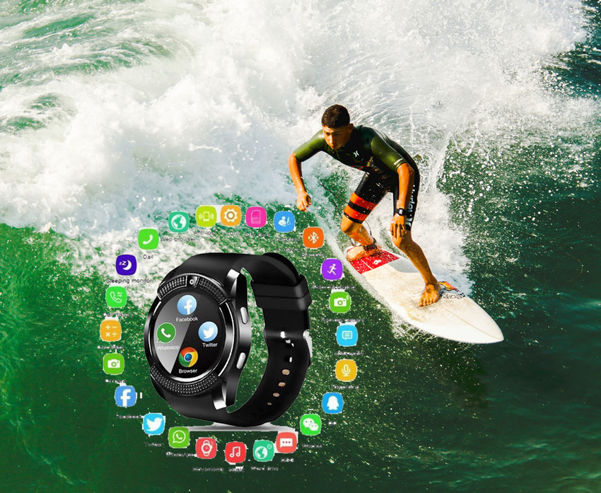 V8 wireless store smart watch bluetooth